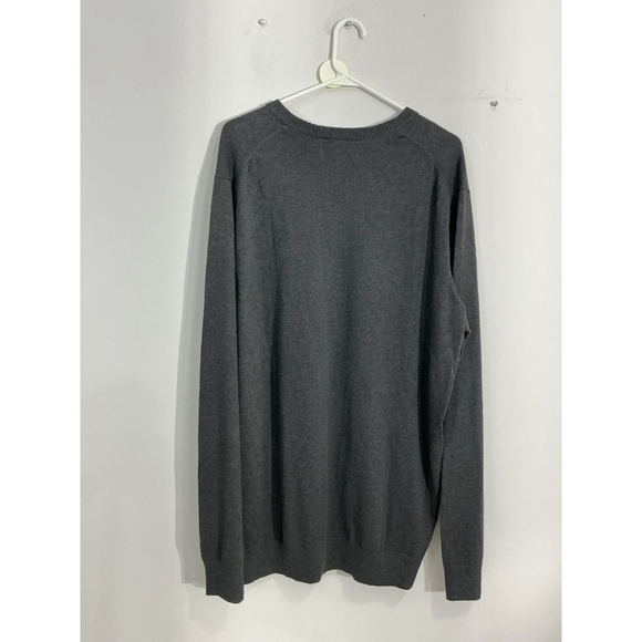 Men’s Eddie Bauer TXL Pullover Gray V Neck Sweater - Picture 2 of 8